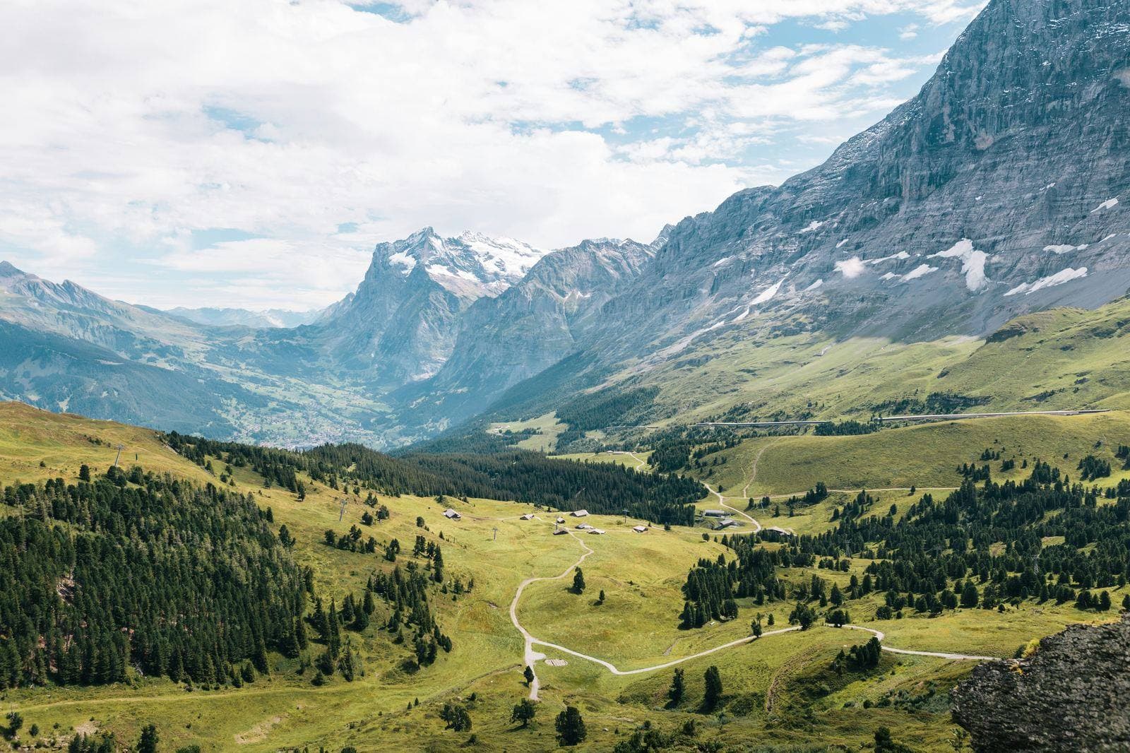 Grindelwaldtal mit Eiger und Wetterhorn